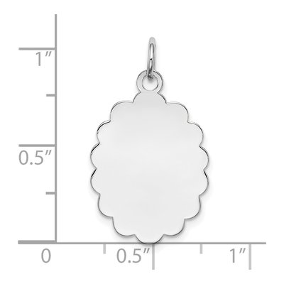 Sterling Silver Disc Pendant – view 3