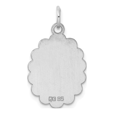 Sterling Silver Disc Pendant – view 4