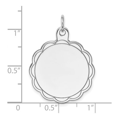 Sterling Silver Disc Charm – view 4
