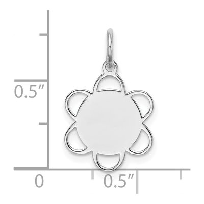 Sterling Silver Disc Pendant – view 3
