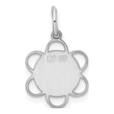 Sterling Silver Disc Pendant – view 4