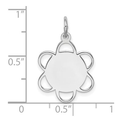 Sterling Silver Disc Pendant – view 3