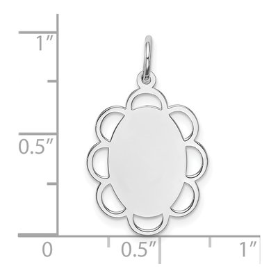 Sterling Silver Disc Pendant – view 4