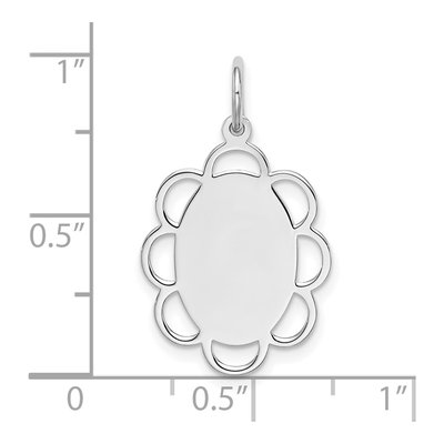 Sterling Silver Front Back Disc Charm – view 3