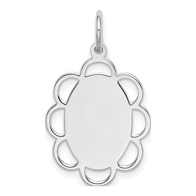 Sterling Silver Front Back Disc Charm