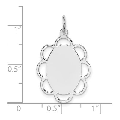 Sterling Silver Front Back Disc Charm – view 4