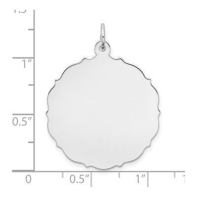 Sterling Silver Disc Pendant – view 3