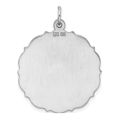 Sterling Silver Disc Pendant – view 3