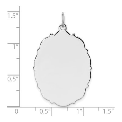 Sterling Silver Disc Pendant – view 3