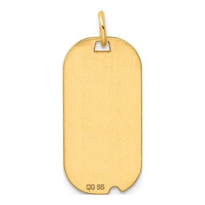 Gold-Plated Sterling Silver Dog Tag Charm – view 4