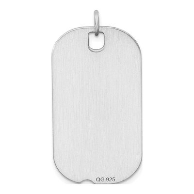 Sterling Silver Dog Tag Pendant – view 5