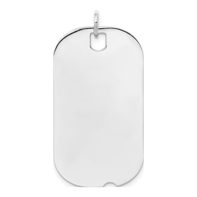 Sterling Silver Dog Tag Disc Charm