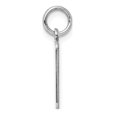Sterling Silver Rectangle Disc Charm – view 3