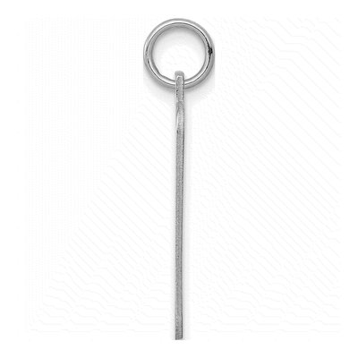 Sterling Silver Rectangle Disc Charm – view 2