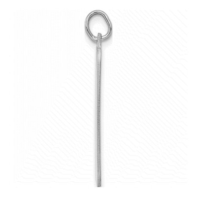 Sterling Silver Rectangle Disc Charm – view 2