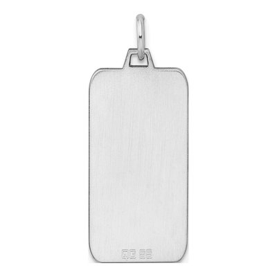 Sterling Silver Rectangle Disc Charm – view 4