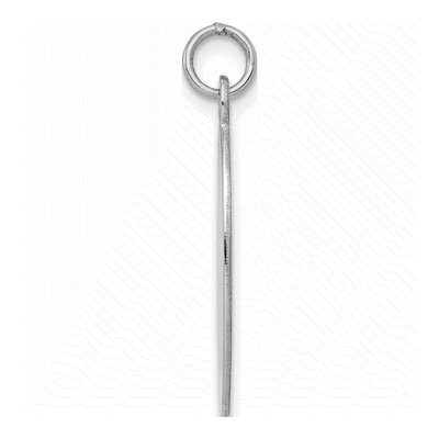 Sterling Silver Oval Disc Charm – view 3