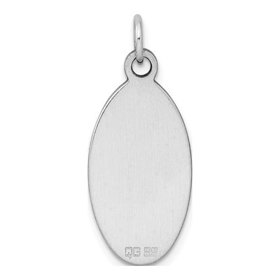 Sterling Silver Oval Disc Charm – view 5