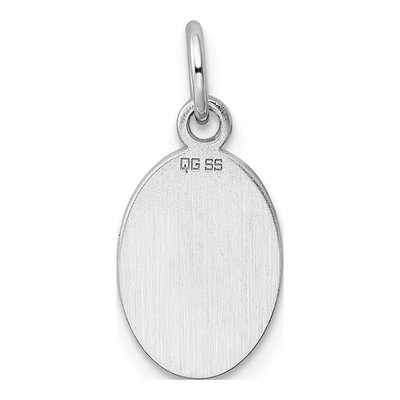 Sterling Silver Oval Disc Charm – view 5