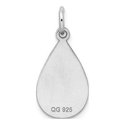 Sterling Silver Teardrop Disc Charm – view 5