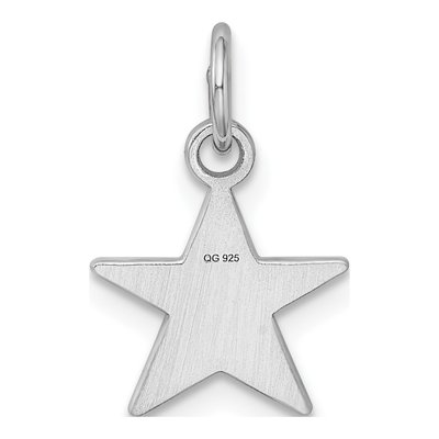 Sterling Silver Star Disc Charm – view 5