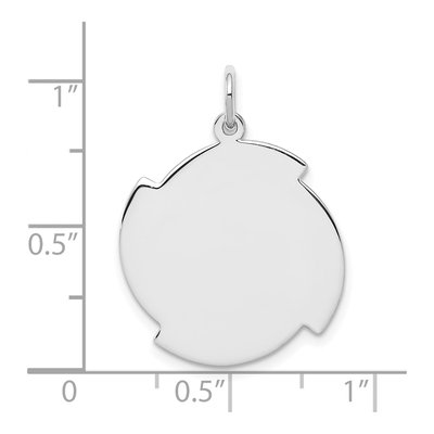 Sterling Silver Disc Pendant – view 4