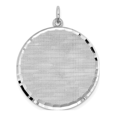 Sterling Silver Round Disc Pendant