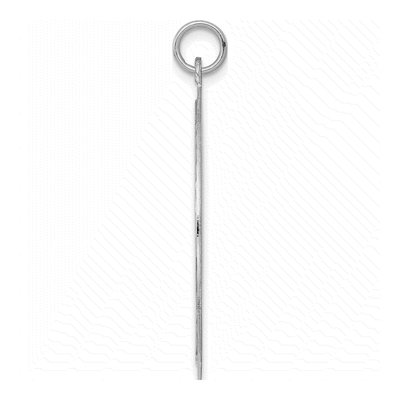 Sterling Silver Round Disc Pendant – view 3