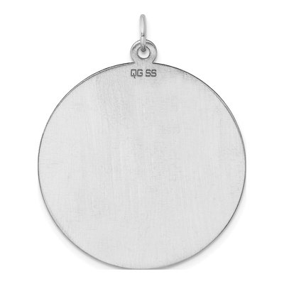 Sterling Silver Round Disc Pendant – view 5