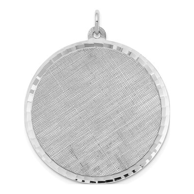 Sterling Silver Round Disc Pendant