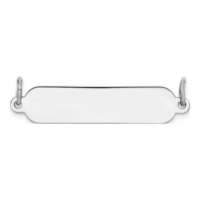 Sterling Silver Front Back Plate Pendant