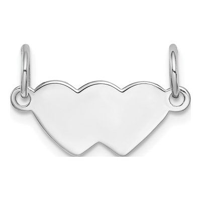 Sterling Silver Double Heart Pendant