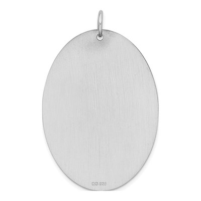 Sterling Silver Sterl Oval Front Back Disc Charm – view 7