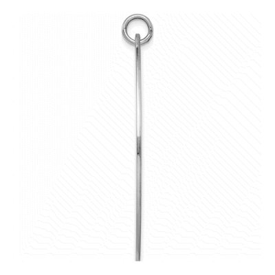 Sterling Silver Oval Disc Pendant – view 3