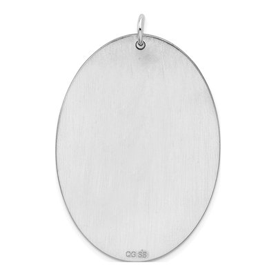 Sterling Silver Oval Disc Pendant – view 6