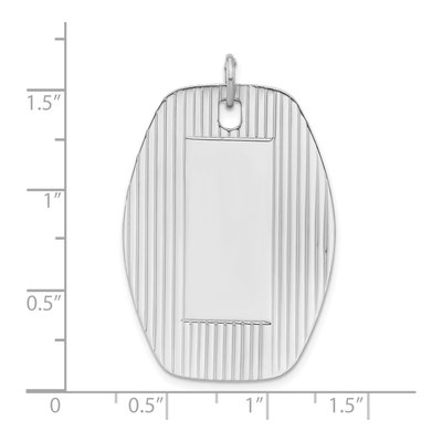 Sterling Silver Disc Pendant – view 4