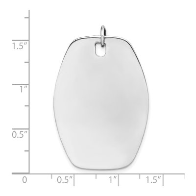 Sterling Silver Disc Pendant – view 5