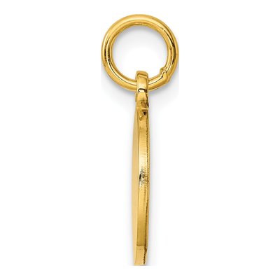 Gold-Plated Sterling Silver Round Disc Charm – view 2