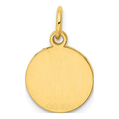 Gold-Plated Sterling Silver Round Disc Charm – view 5
