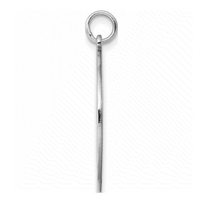 Sterling Silver Round Disc Charm – view 2