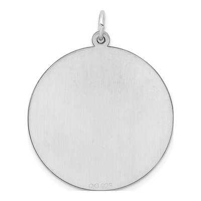 Sterling Silver Round Disc Charm – view 5