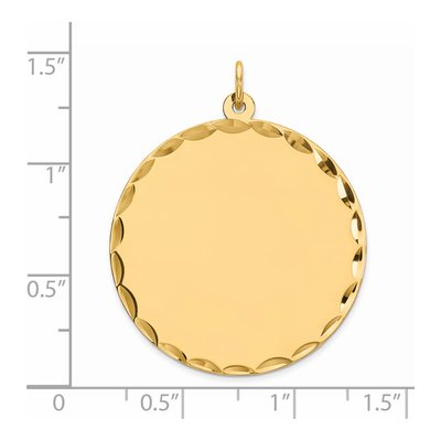 Gold-Plated Sterling Silver Round Disc Charm – view 4