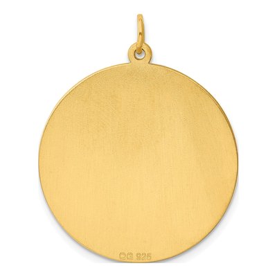 Gold-Plated Sterling Silver Round Disc Charm – view 5