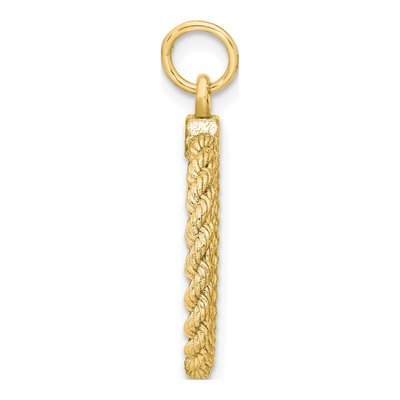 Gold-Plated Sterling Silver Round Disc Pendant – view 3