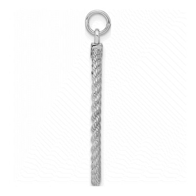 Sterling Silver Round Disc Pendant – view 2