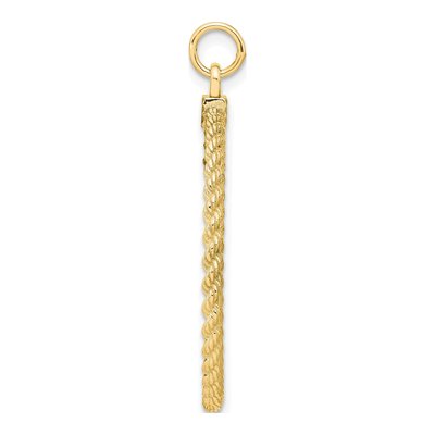 Gold-Plated Sterling Silver Round Disc Pendant – view 2