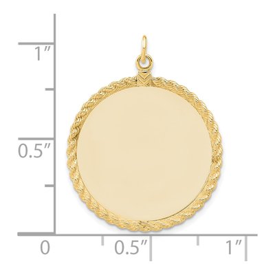 Gold-Plated Sterling Silver Round Disc Pendant – view 4