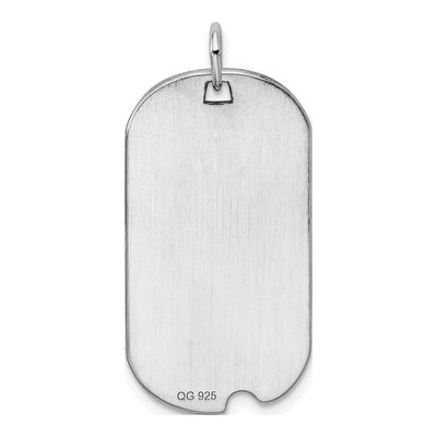 Sterling Silver Dog Tag Pendant – view 5