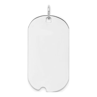 Sterling Silver Dog Tag Pendant