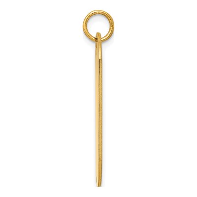 Gold-Plated Sterling Silver Dog Tag Charm – view 2